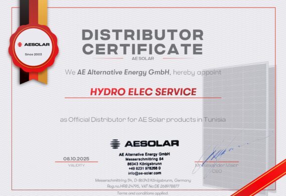 HYDRO-ELEC SERVICE: DISTRIBUTEUR OFFICIEL DES PANNEAUX SOLAIRE AE SOLAR